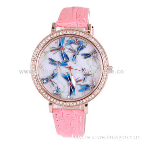 Fashion Women's Colored Watch with Leather Strap, Different Colors are AvailableNew